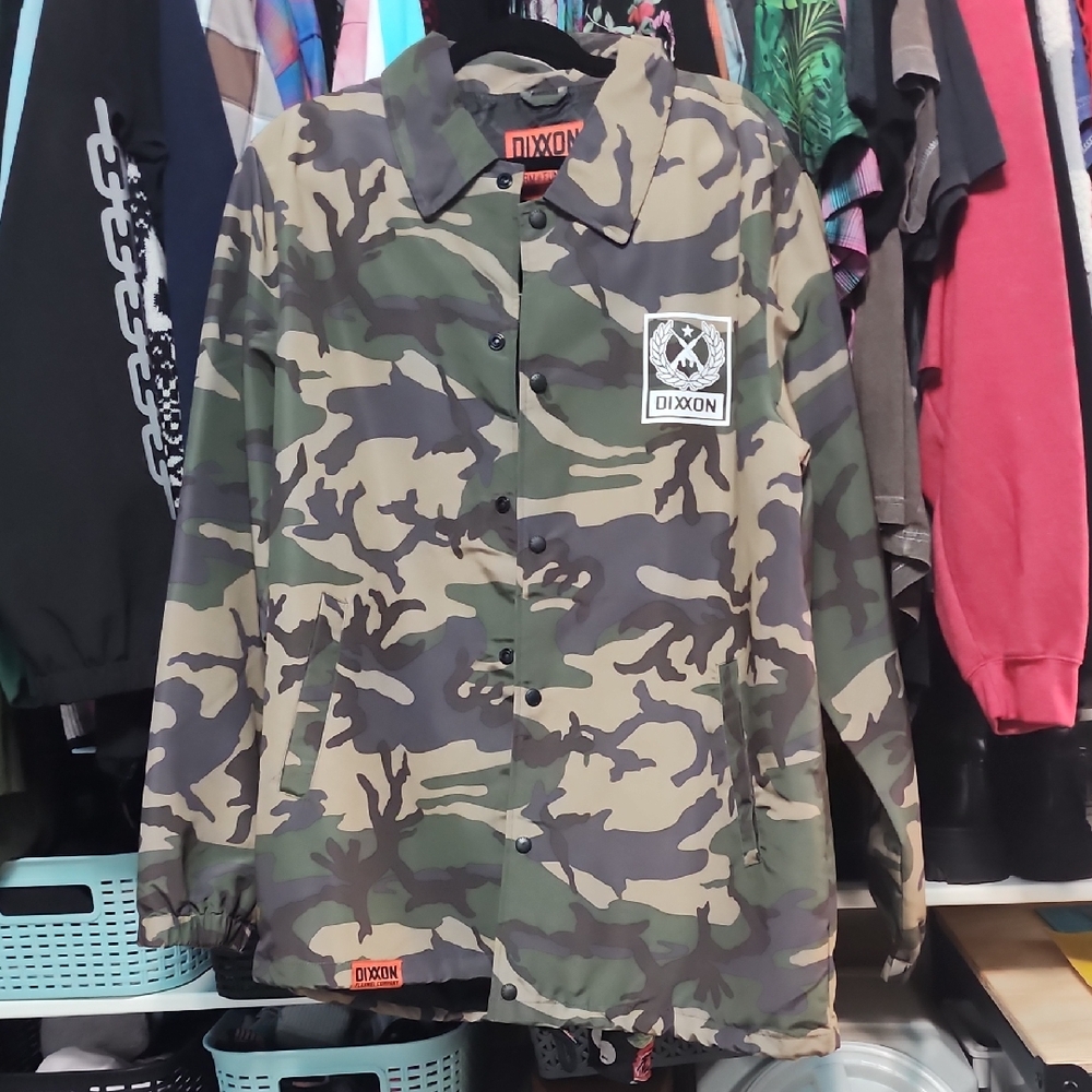DIXXON Green Camouflage Coaches Jacket